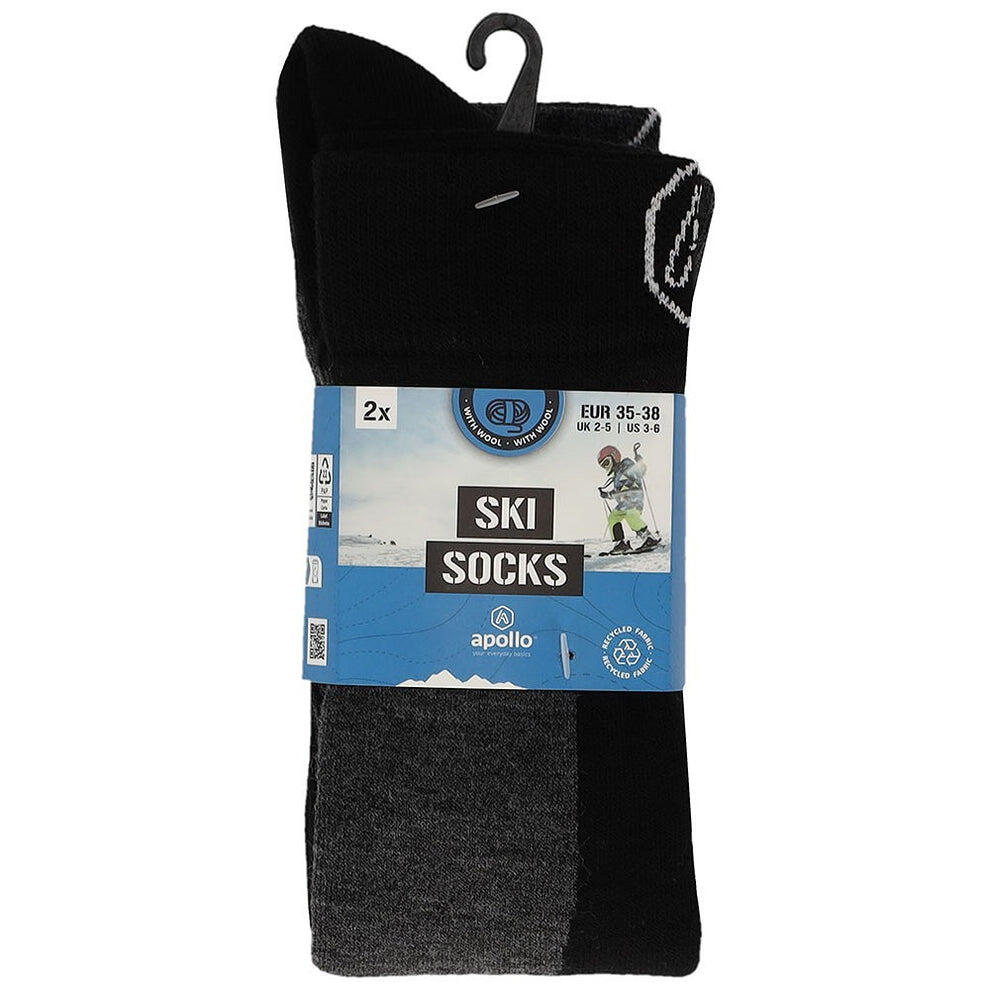 Skisokken kind - Unisex - Maat 23 t/m 38 - 4-Pack - Voordeelpakket 5/5