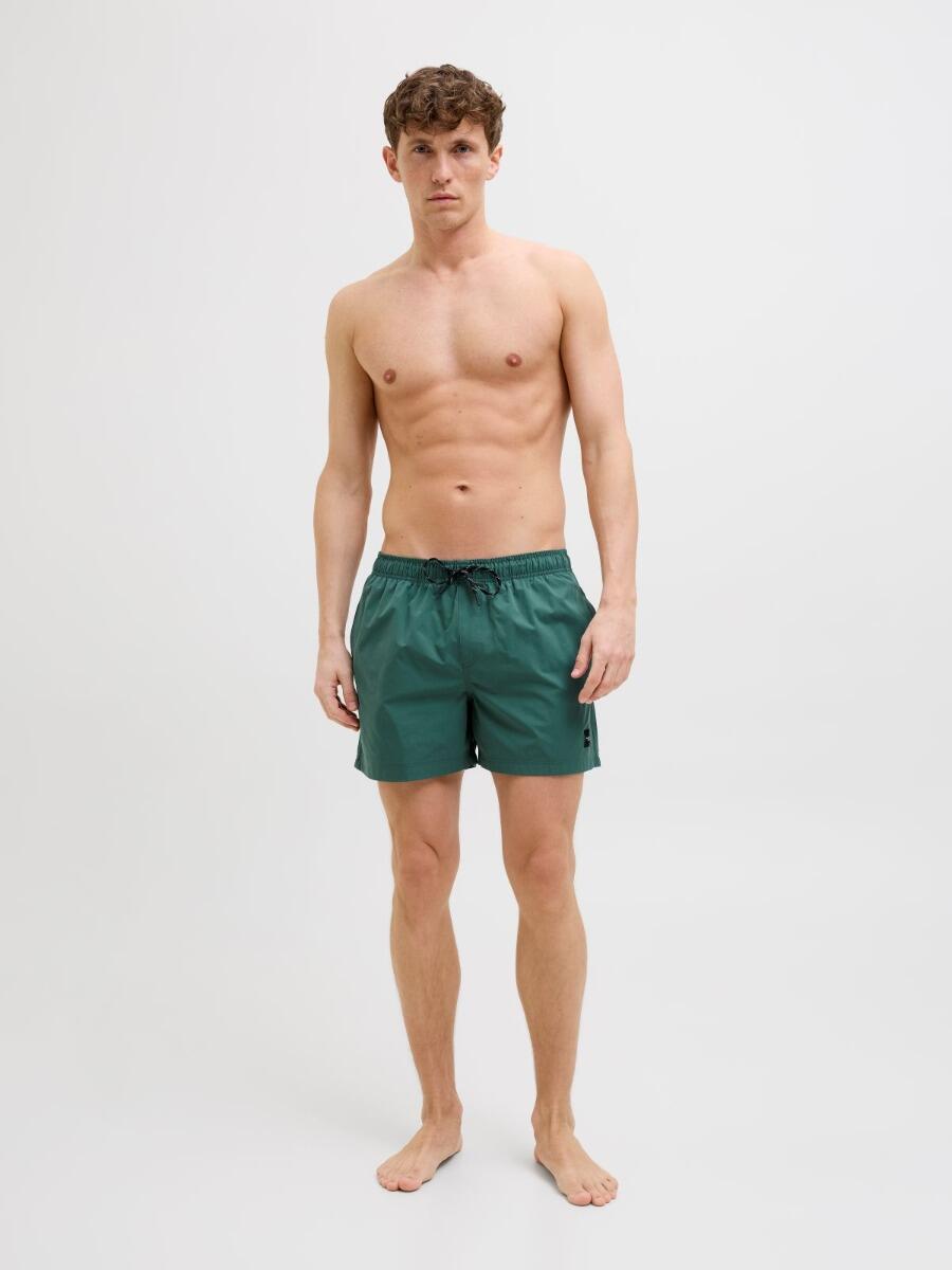 Short de bain homme JPSTMAUI Solid AKM Mallard Green 2/7
