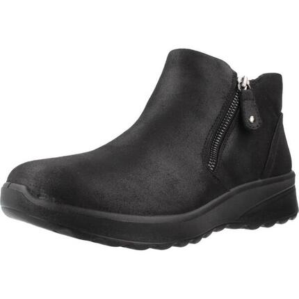Flache Stiefeletten Damen Skechers Fall In Bloom Schwarz