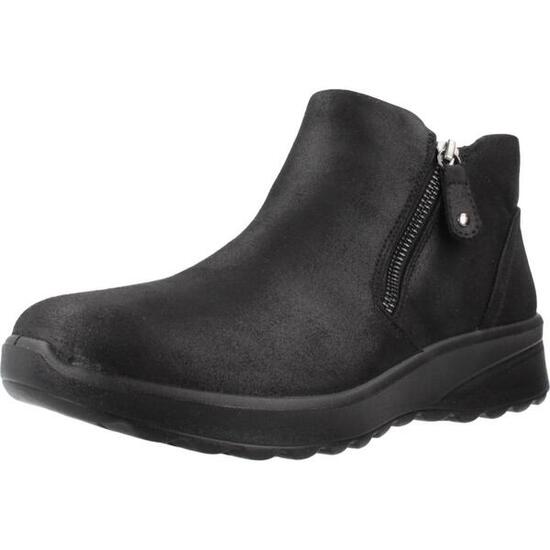 Flache Stiefeletten Damen Skechers Fall In Bloom Schwarz