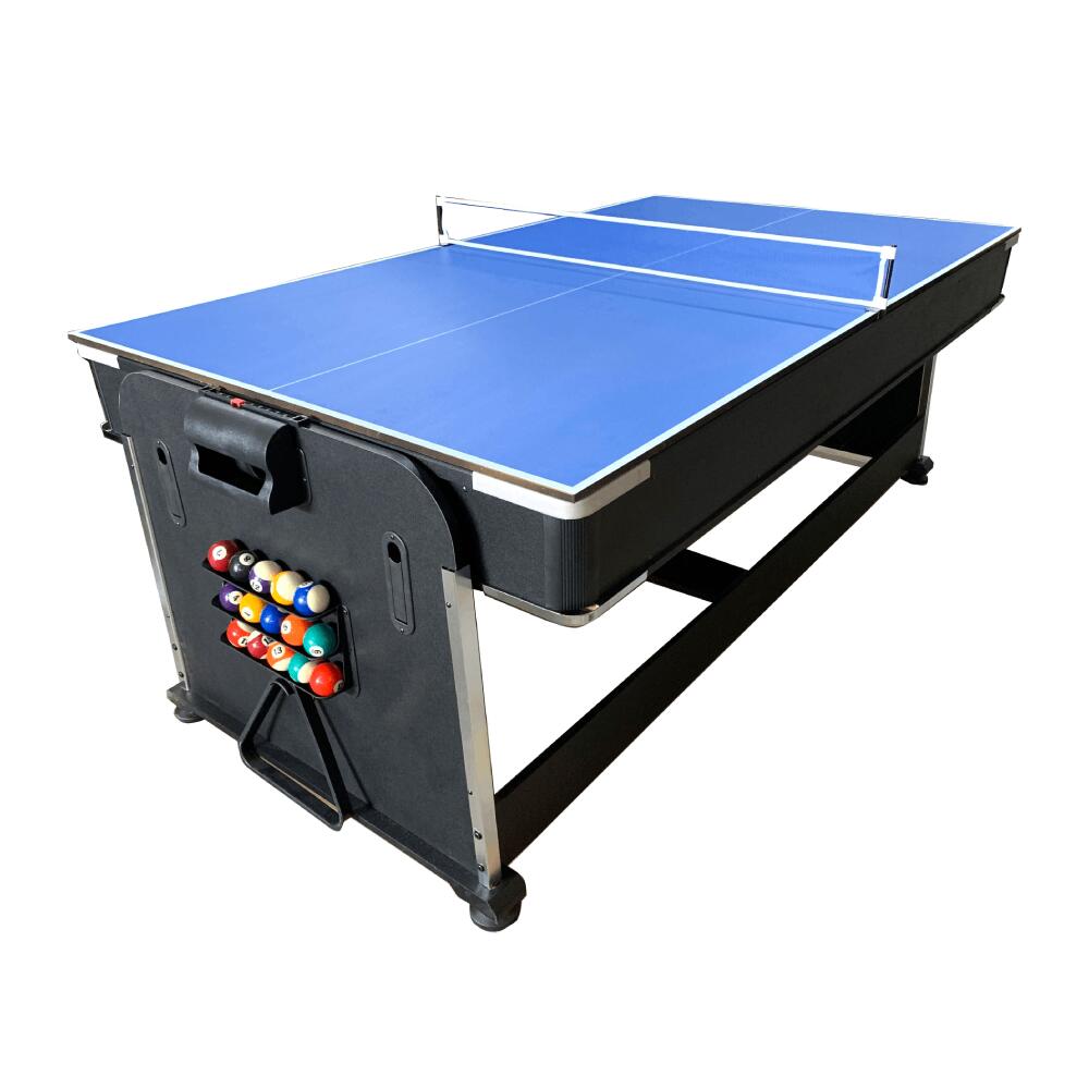 Multijuego giratorio 4 en 1 (Billar, Air Hockey - Ping Pong - Mesa comedor) 4/7