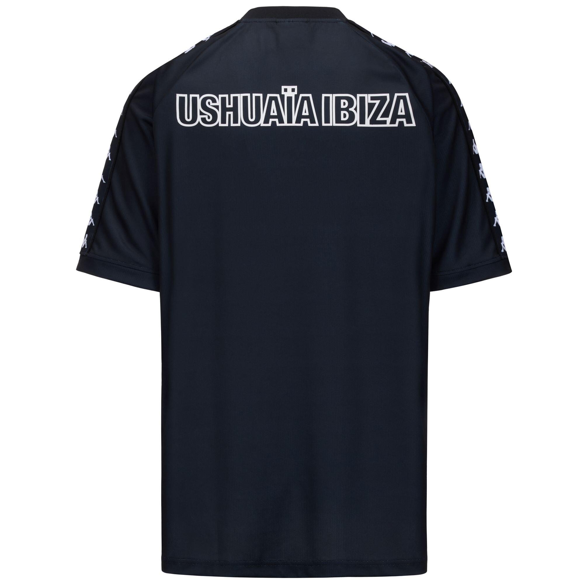 T-shirt da uomo in poliestere nero da streetwear sportivo 3/3