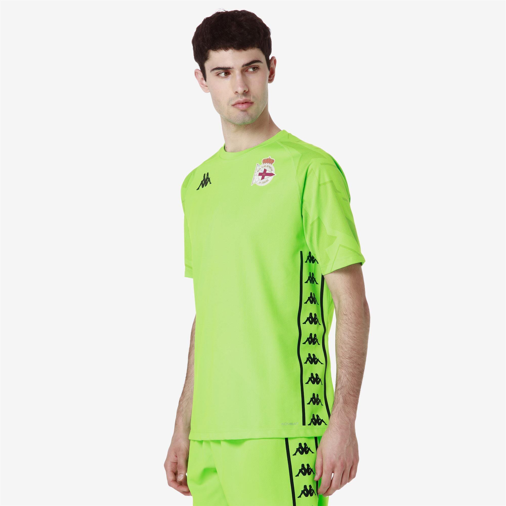 T-shirt da uomo in poliestere riciclato verde da calcio 6/6