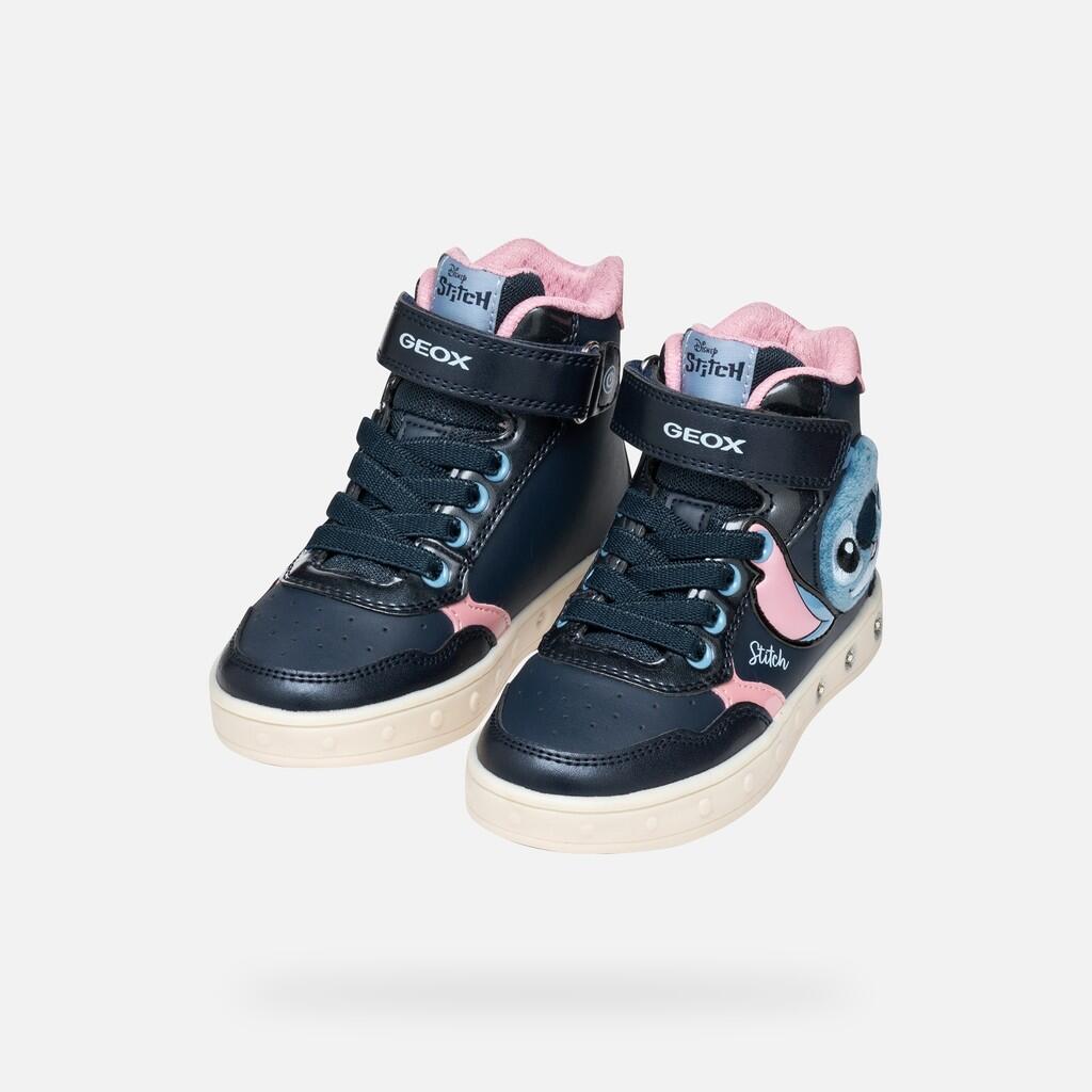 Baskets Fille SKYLIN JUNIOR Bleu Marine/Rose 3/7