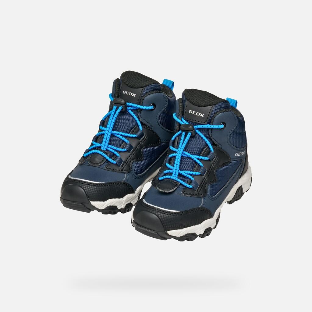 Baskets Garçon J MAGNETAR BOY B ABX Bleu Marine/Bleu Ciel 3/7