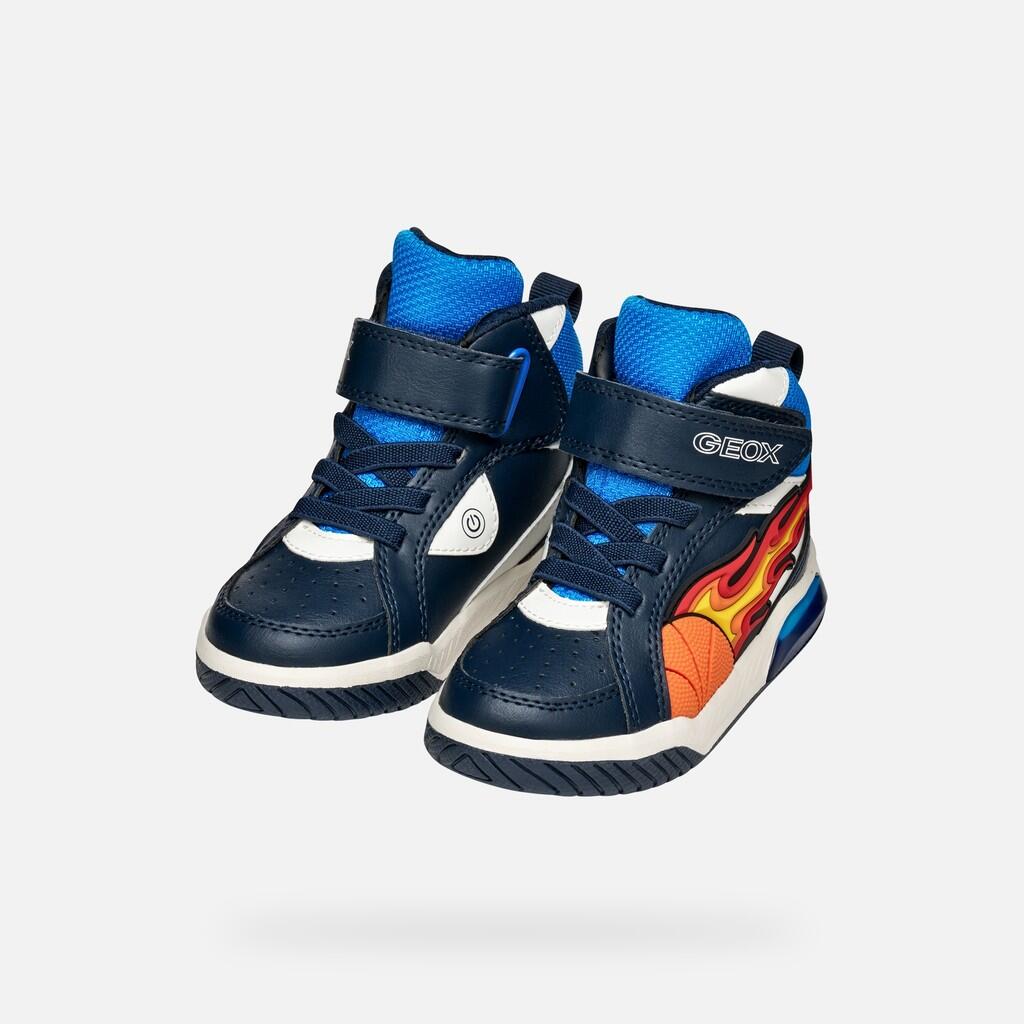 Baskets Garçon J INEK BOY Bleu Marine/Bleu Clair 3/7