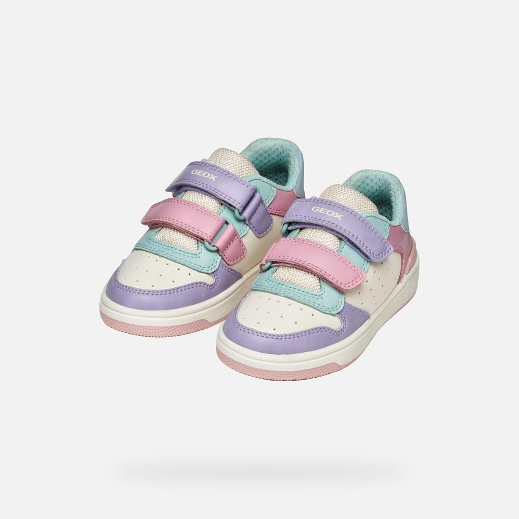 Baskets Fille WASHIBA JUNIOR Rose Clair/Bleu Eau 3/7