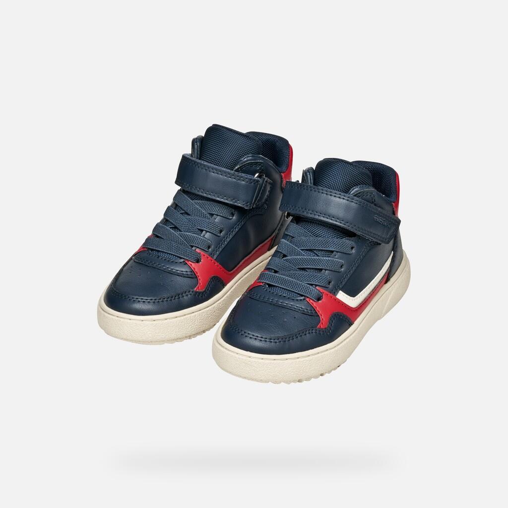 Baskets Garçon THELEVEN BOY Bleu Marine/Rouge 3/7