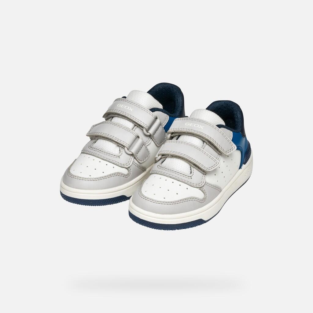 Baskets Garçon WASHIBA JUNIOR Blanc/Gris Clair 3/7