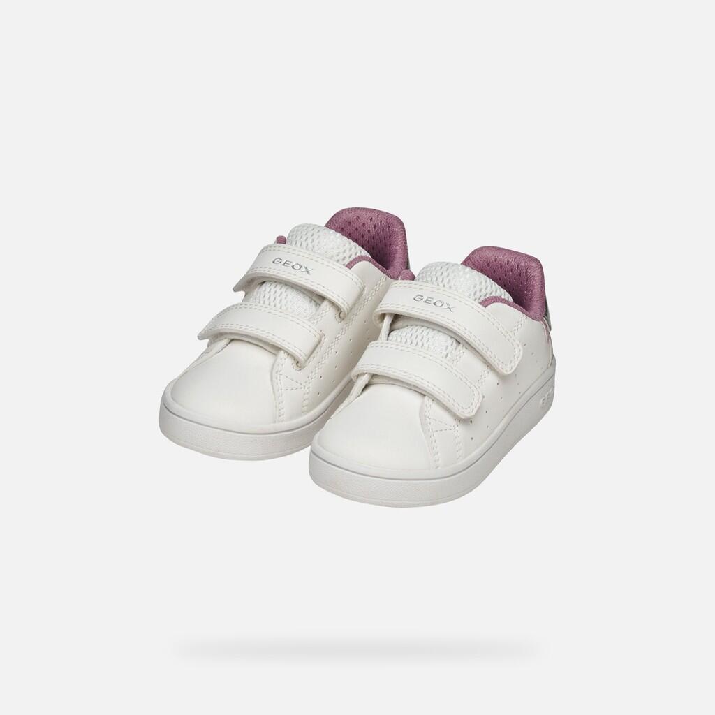 Baskets Bébé Fille B ECLYPER GIRL Blanc/Rose 3/7