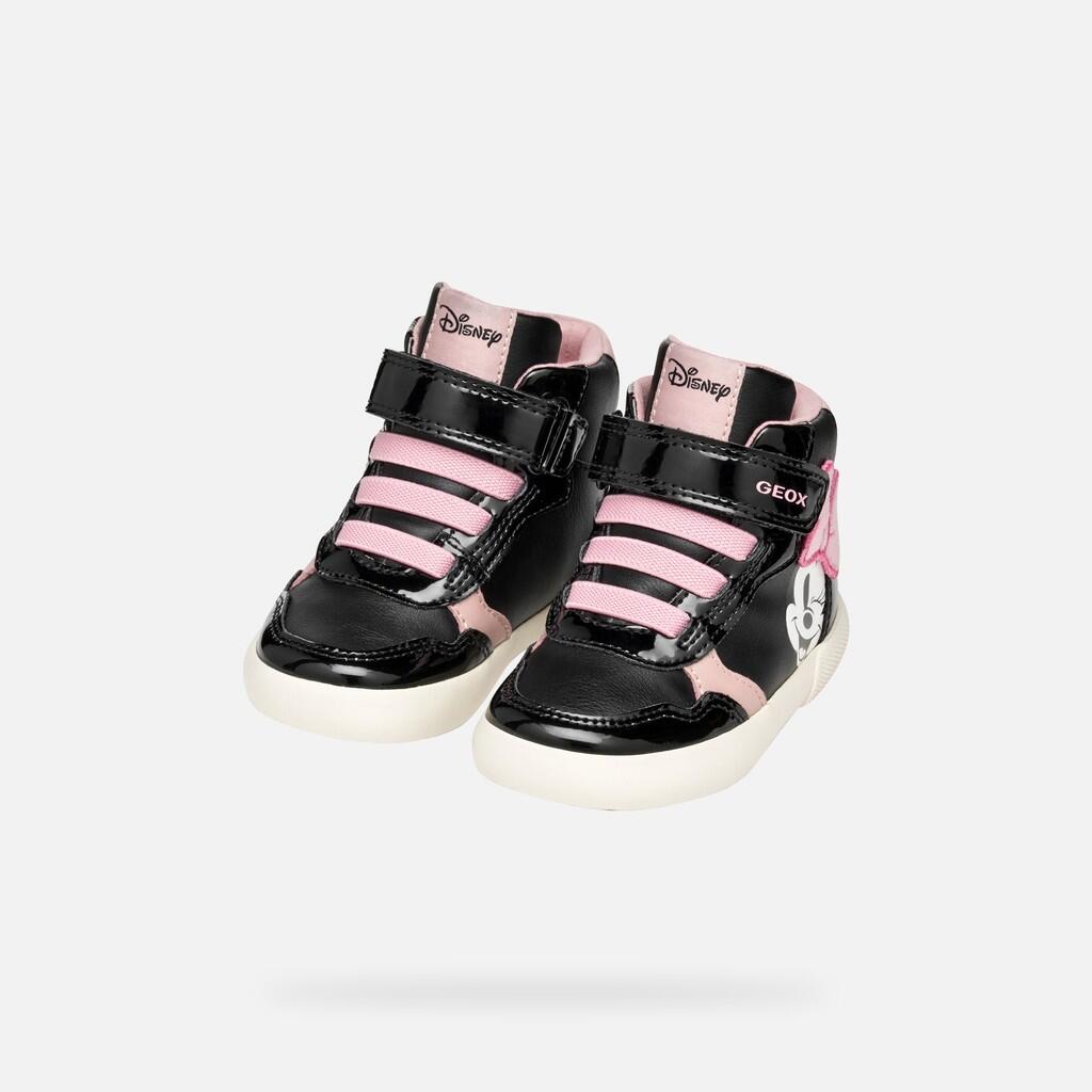 Baskets Bébé Fille GISLI BABY Noir/Vieux Rose 3/7