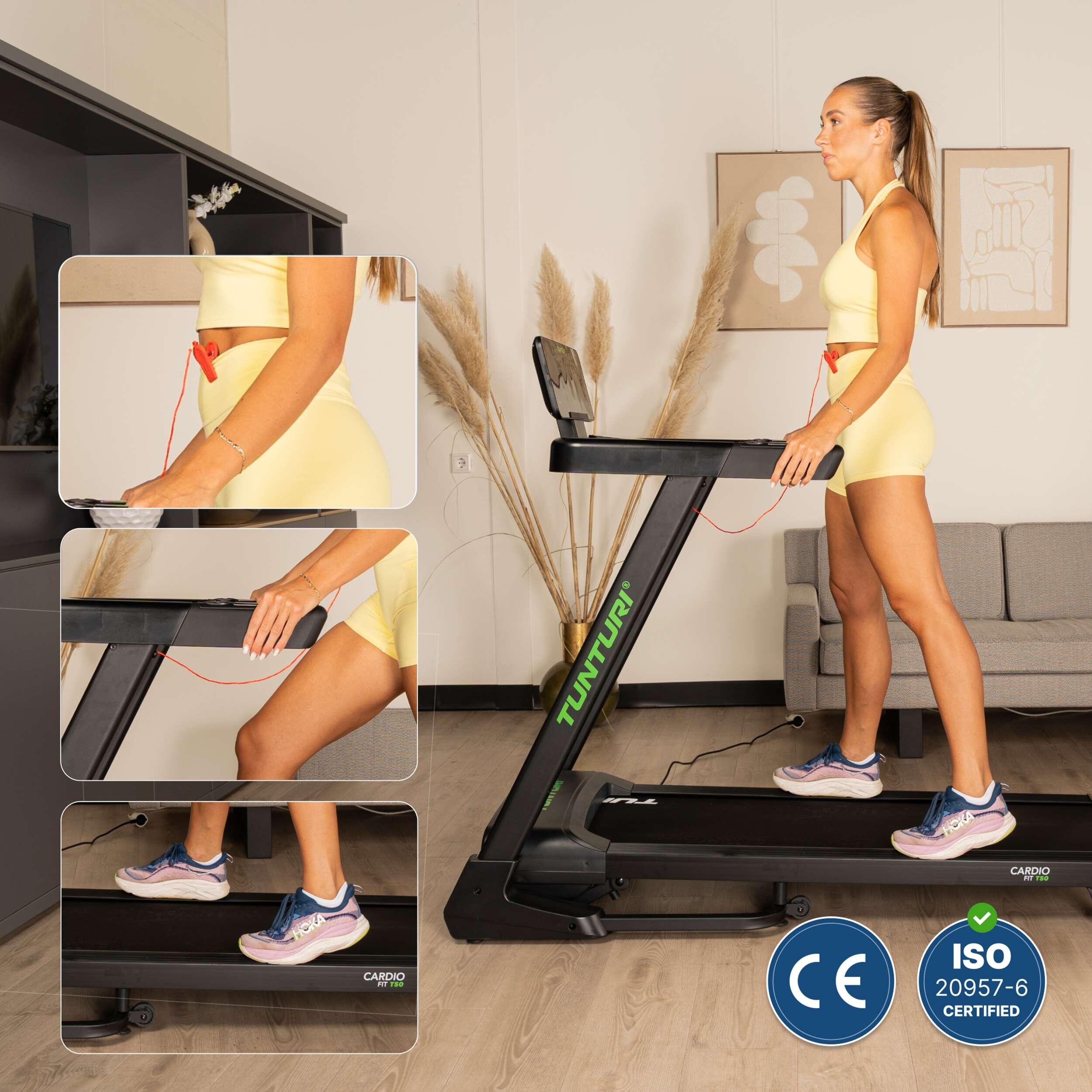 Loopband voor thuis - Walking Pad - Opvouwbaar - Bluetooth - Cardio Fit T50 5/8