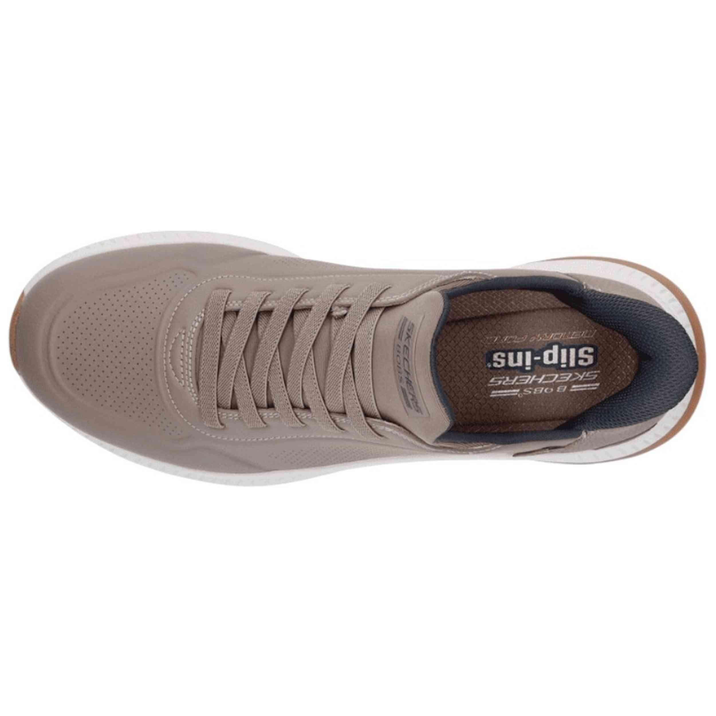 Zapatillas Skechers Hombre Bobs Squad 4 - Direct Step Topo 5/7