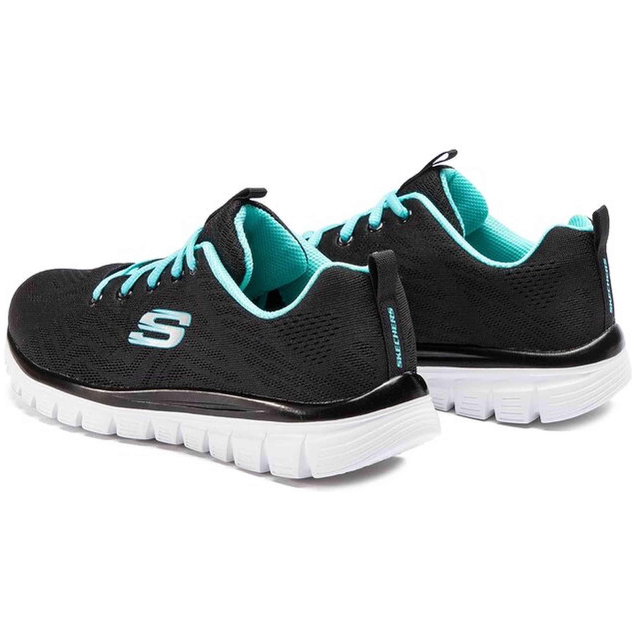 Baskets Skechers modèle 12615BKTQ pour femmes 3/5