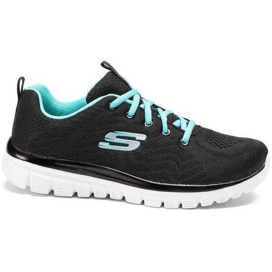 Zapatillas Skechers modelo 12615BKTQ para mujer
