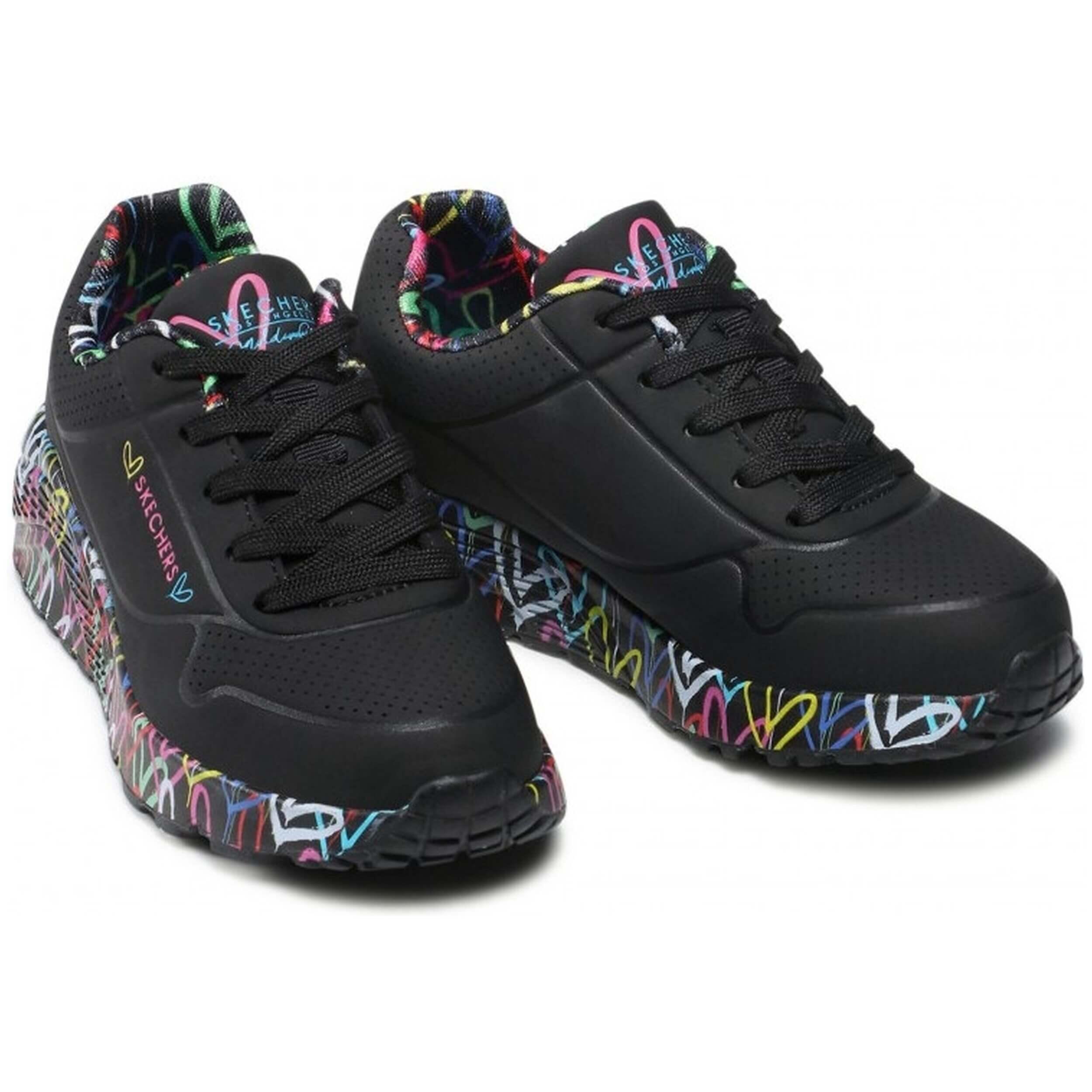 Sapatilhas Skechers modelo 314976L-BKMT para garotas 3/5