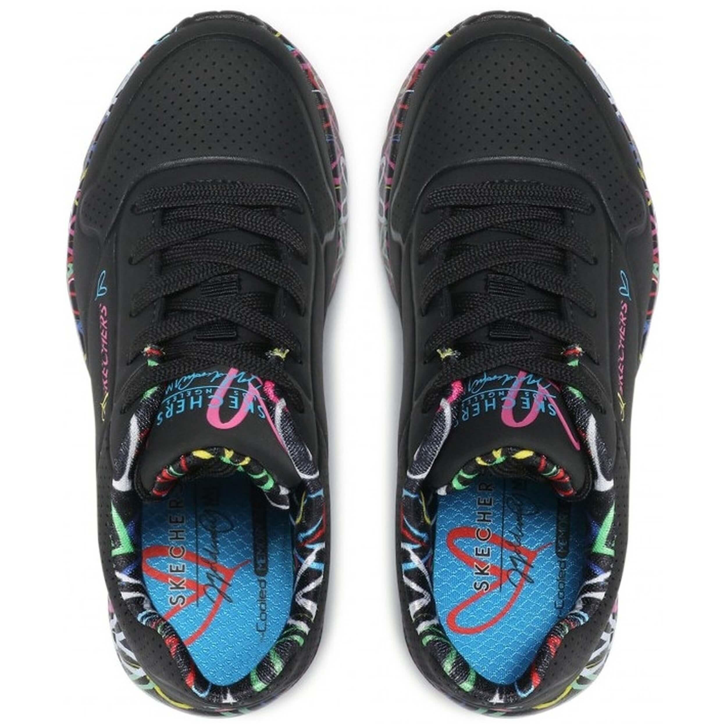 Sapatilhas Skechers modelo 314976L-BKMT para garotas 5/5