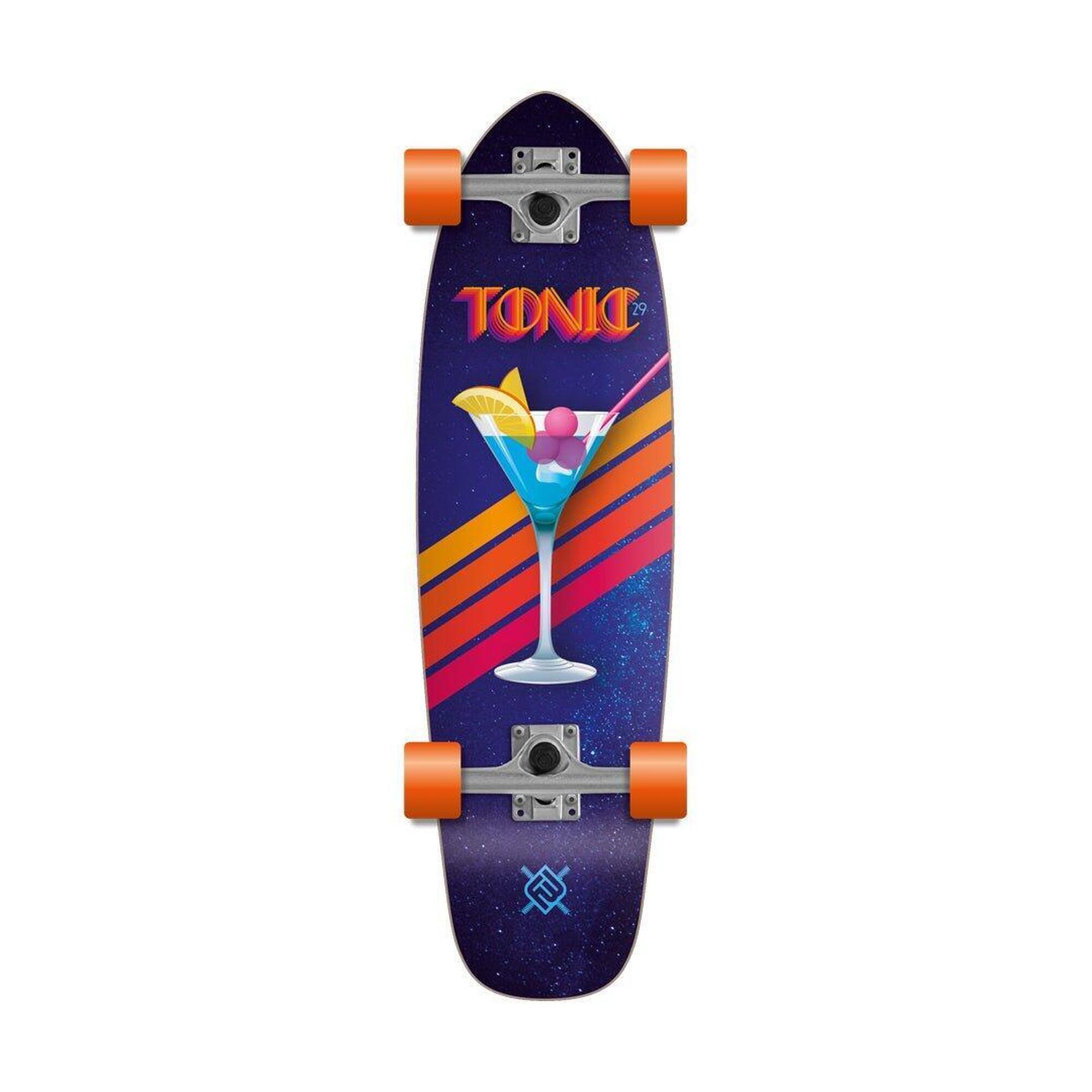 Flying-wheels - Tonic 29 - Skateboard Chill - Cruiser Skate - Bleu - Decathlon