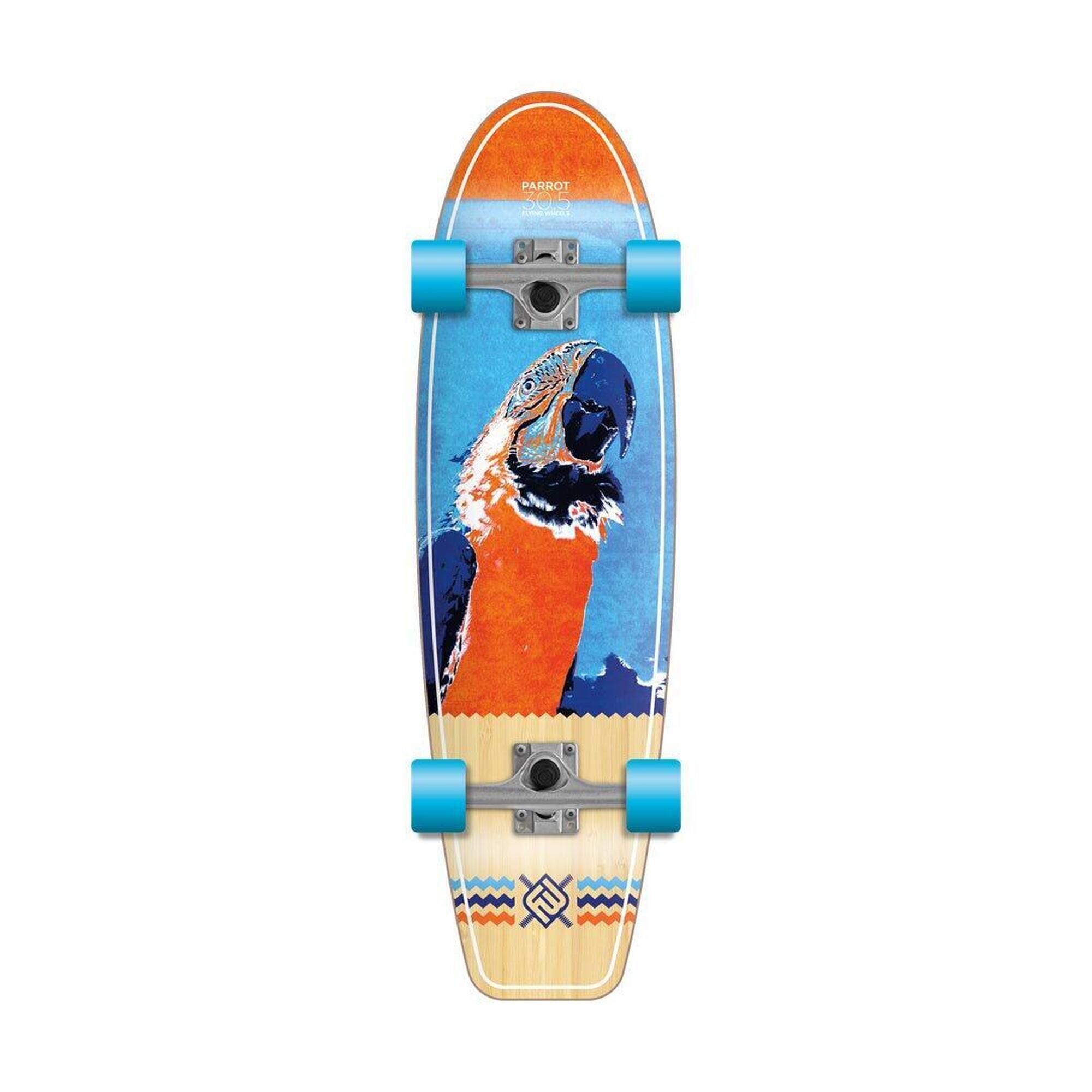 Flying-wheels - Parrot 30.5 - Skateboard Street - Cruiser Skate - Bleu - Decathlon