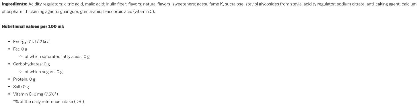 Boissons à diluer - BOLERO® - Fleur de Sureau 3/3