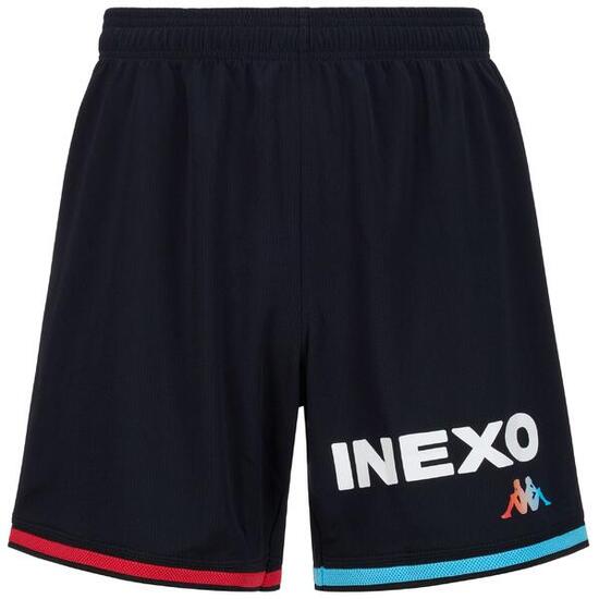 Pantaloncini sportivi da uomo in poliestere riciclato bianco da calcio