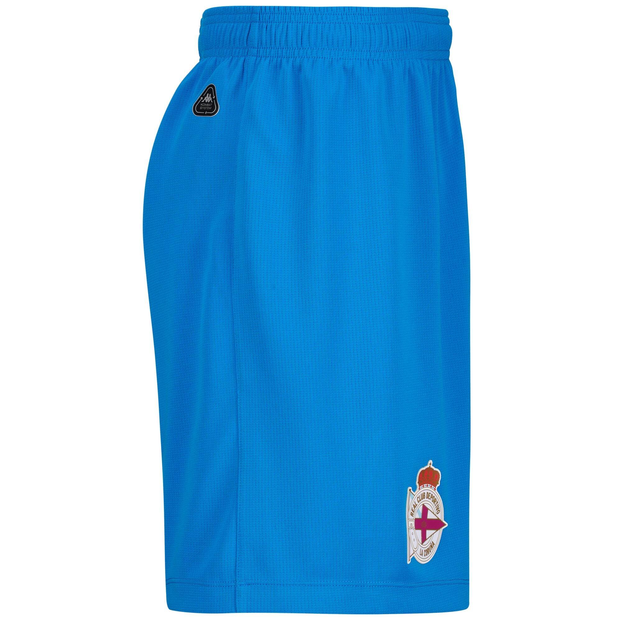 Pantaloncini sportivi da uomo in poliestere riciclato blu da calcio 2/6
