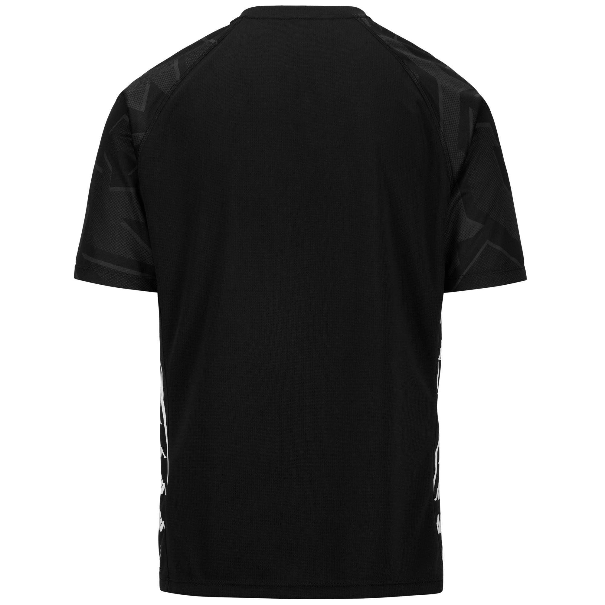T-shirt da uomo in poliestere riciclato nero da calcio 3/3