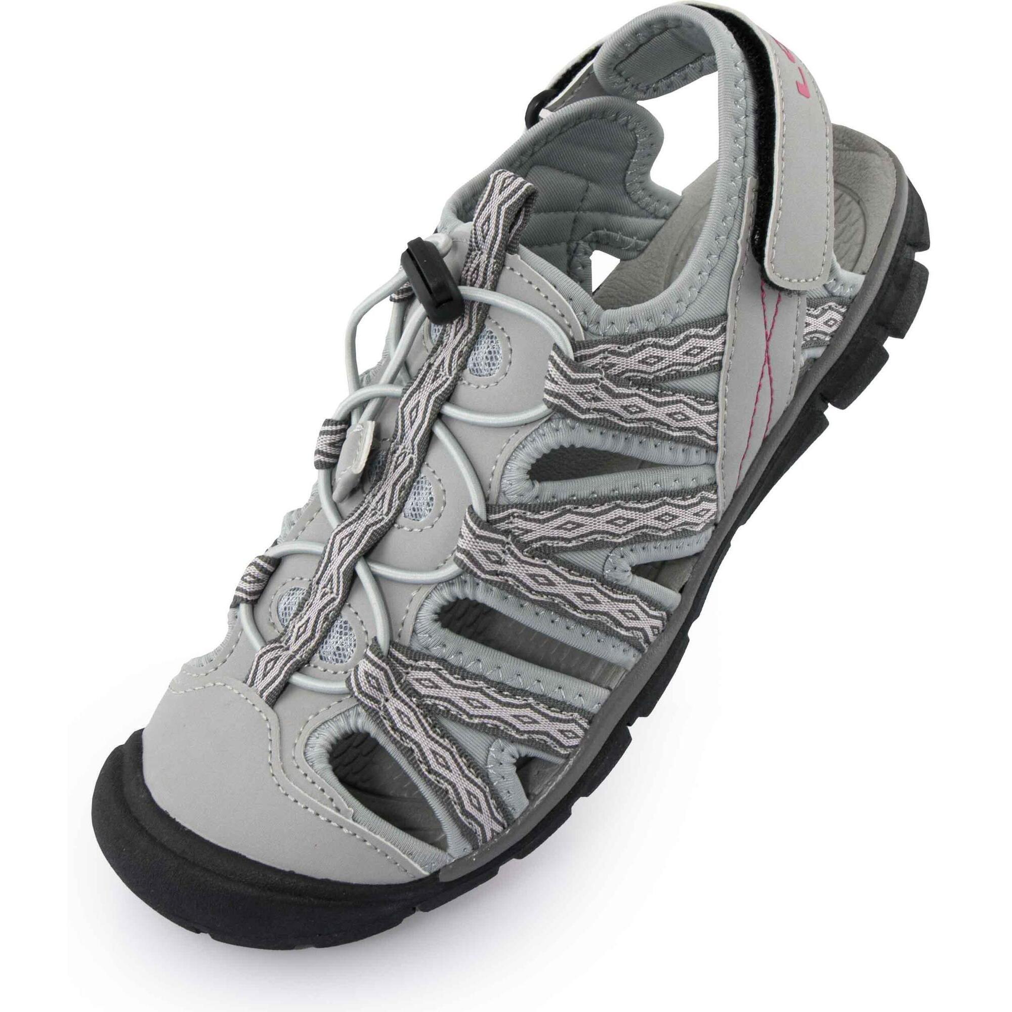 Sandały damskie LOAP Acona z zamkniętym noskiem, szaro-różowe, roz. 40