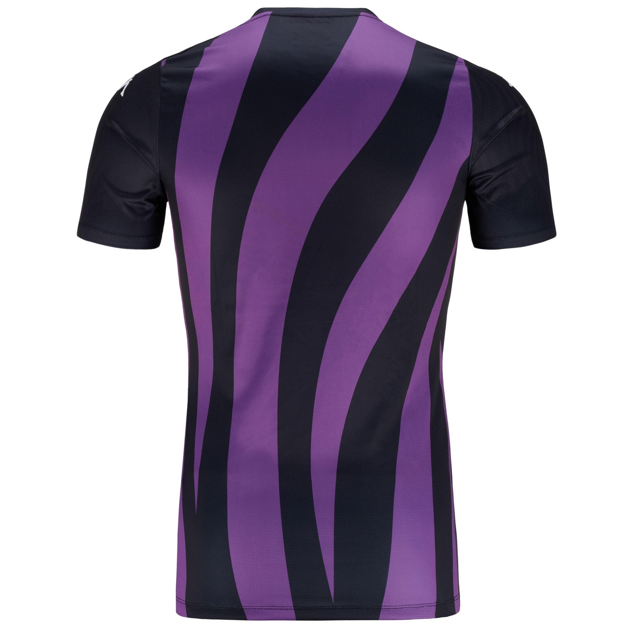 T-shirt da uomo in poliestere riciclato nero da calcio 4/5