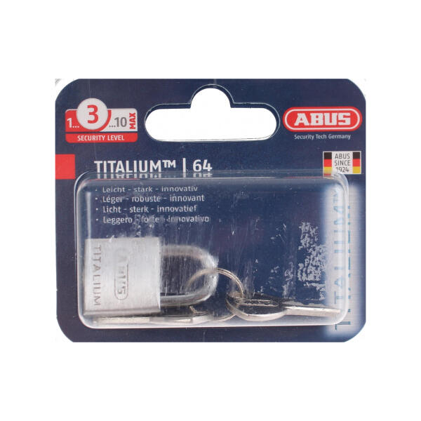 Blister met hangsloten Abus 64/20 mm 2/3