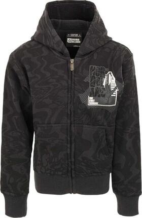 Nordblanc Sweat zippé enfant avec capuche, noir, 110-116