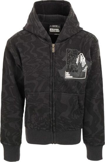 Nordblanc Sweat zippé enfant avec capuche, noir, 110-116