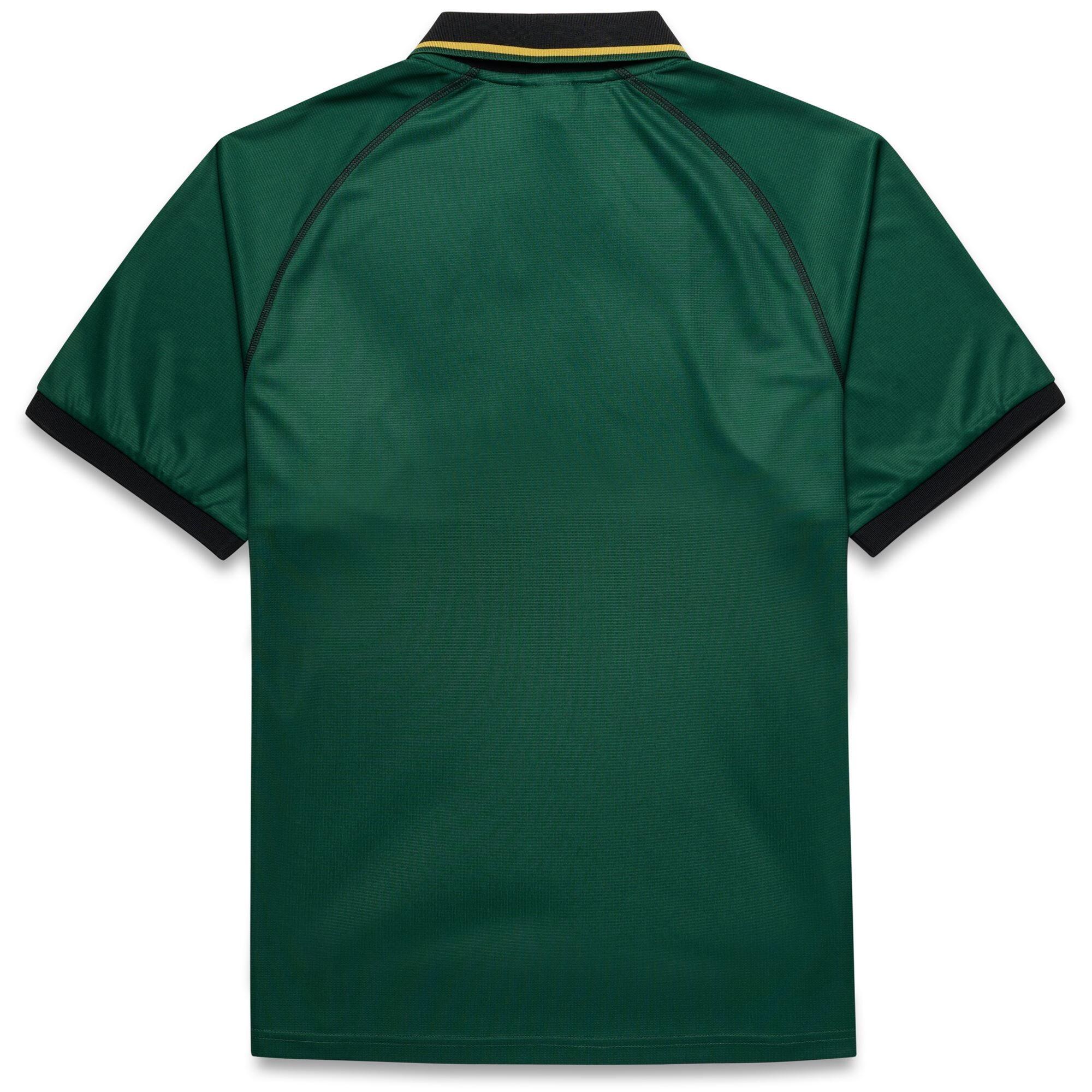 Polo da uomo in poliestere verde da streetwear sportivo 2/5