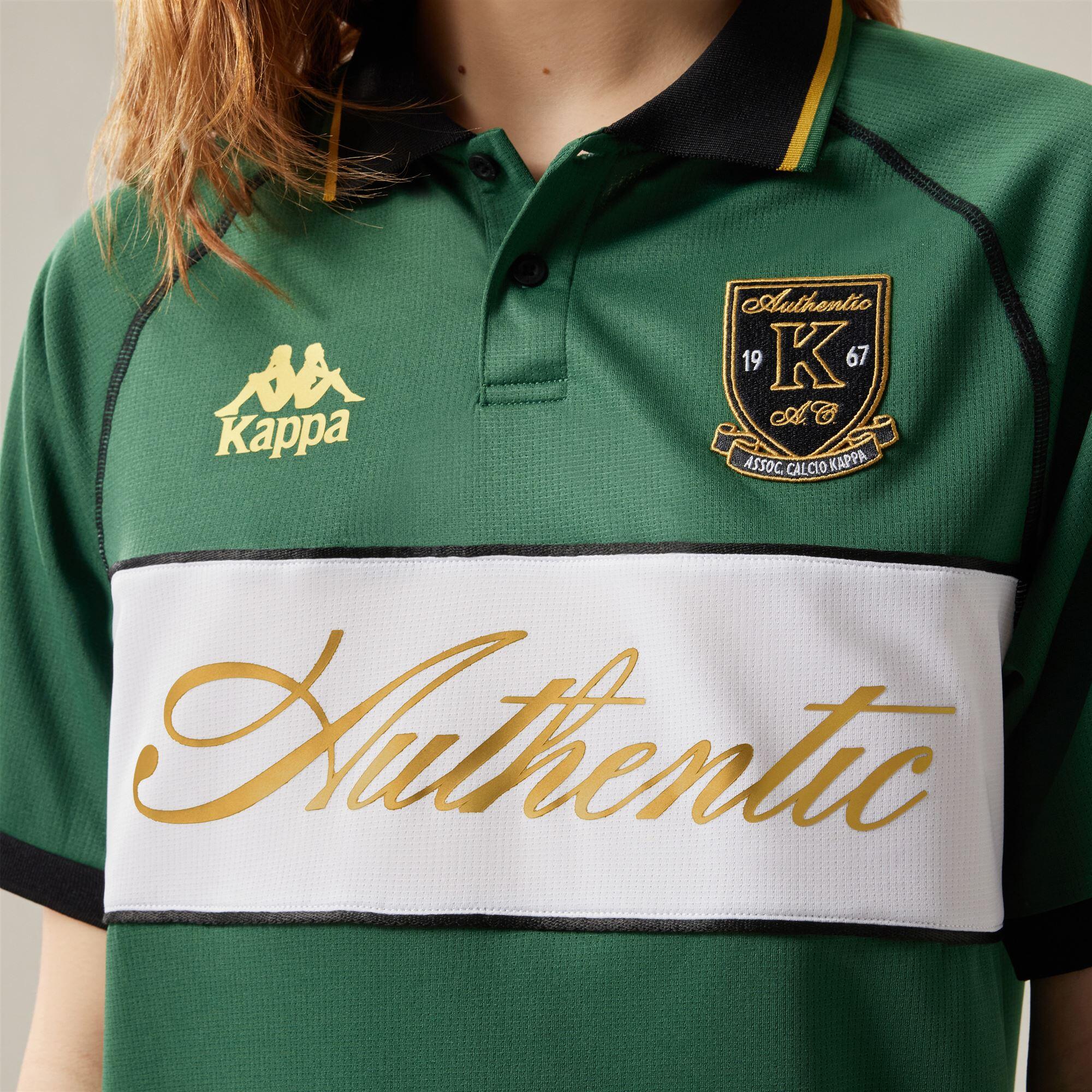 Polo da uomo in poliestere verde da streetwear sportivo 5/5