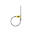 Antifurt Abus Combiflex TravelGuard, galben