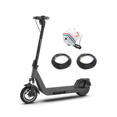 Joyor litego elektrische step zwart dgt + helm + 2 binnenbanden