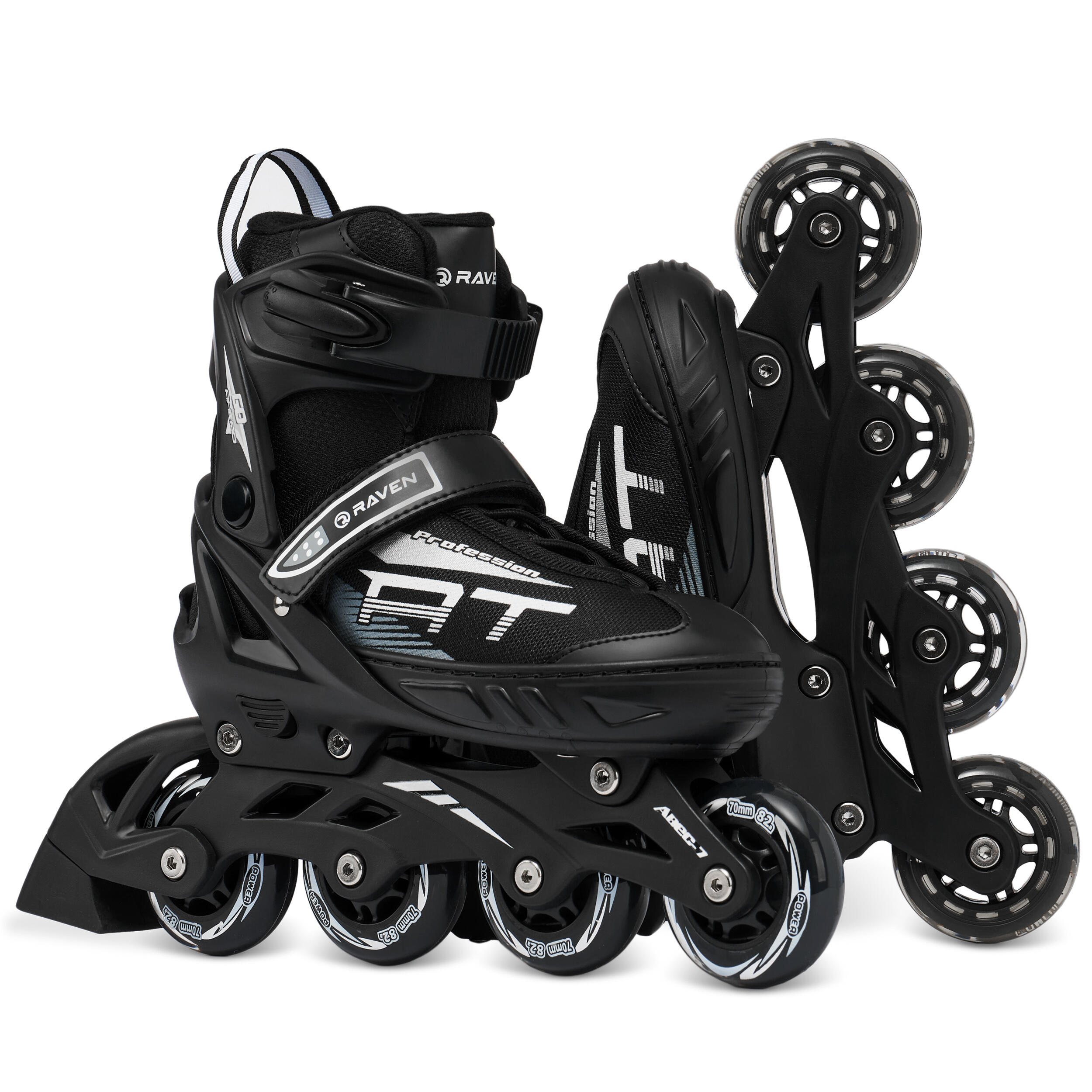 Patins em Linha ajustável Raven Profession Preto 2/5