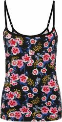 Débardeur femme LOAP Abesis à fleurs — noir, XS