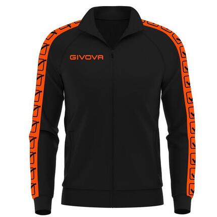 Giacca tuta uomo givova arancio fluo/nero