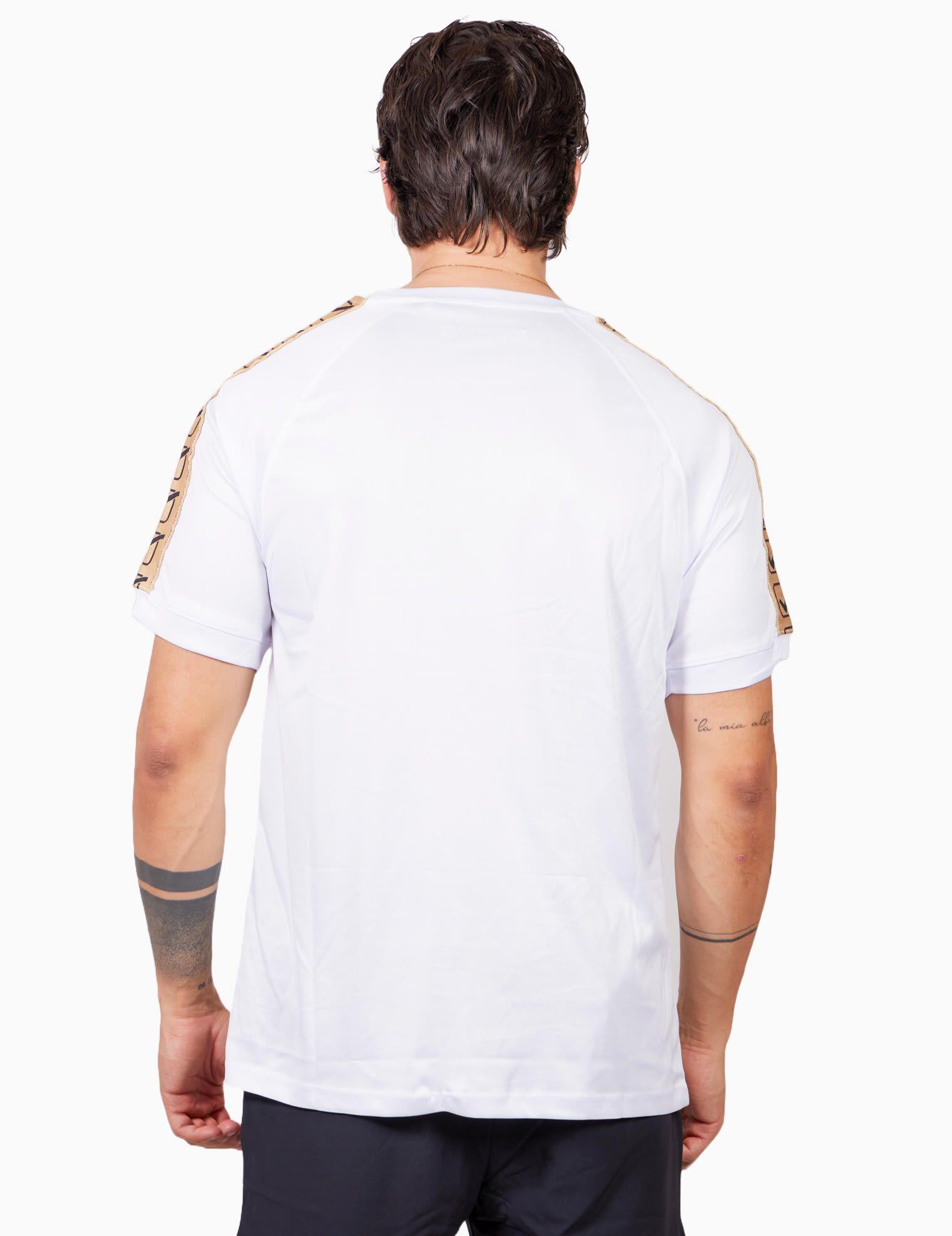 T-shirt uomo givova bianco/oro 3/4