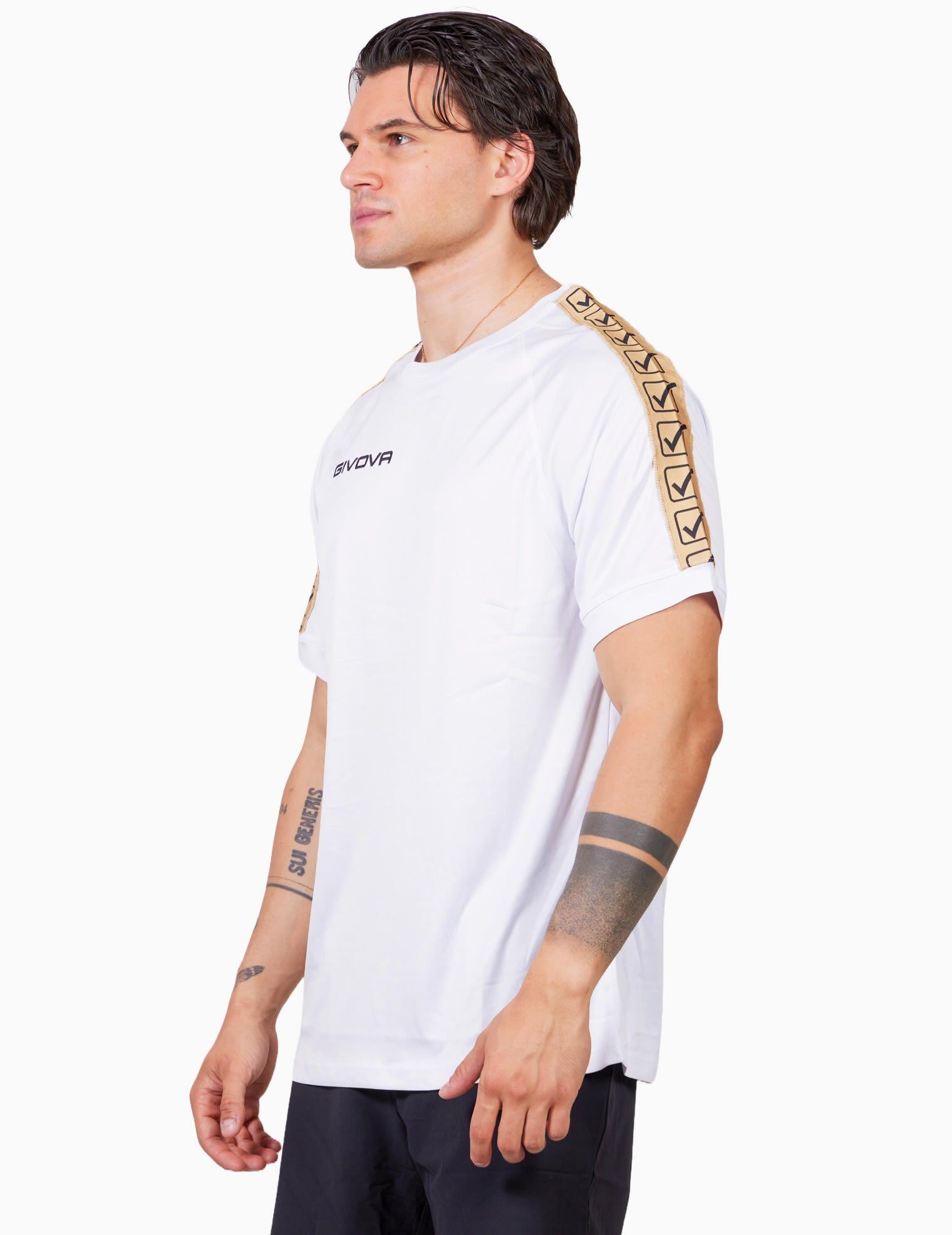 T-shirt uomo givova bianco/oro 2/4
