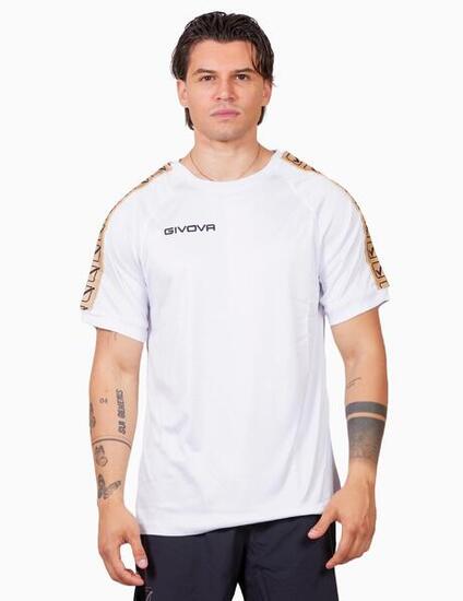 T-shirt uomo givova bianco/oro