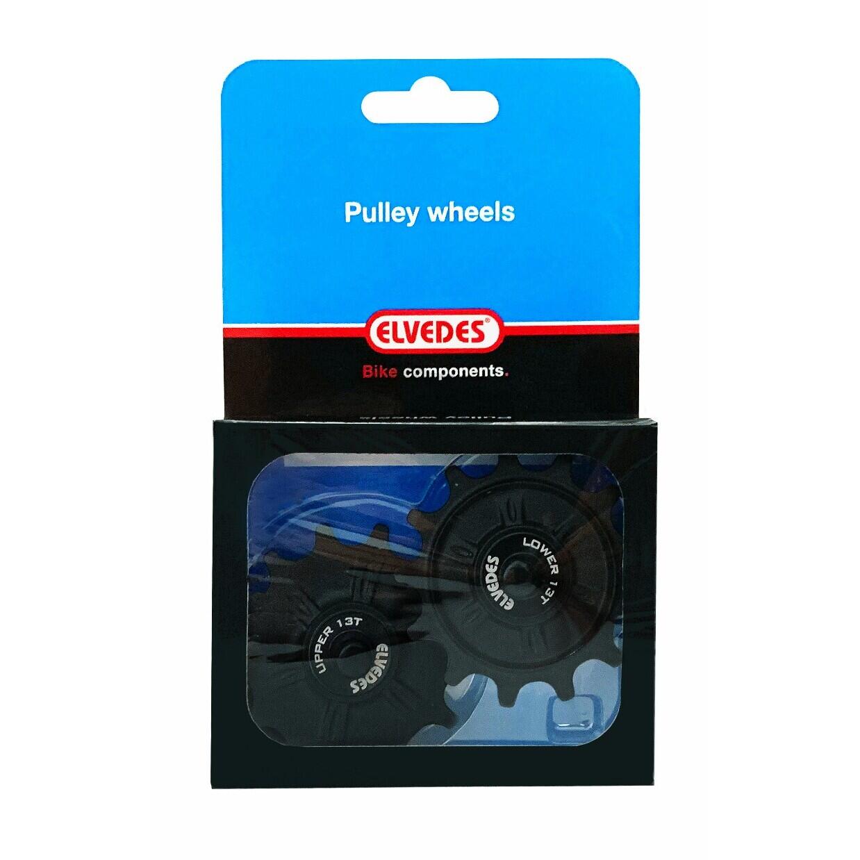 ELVEDES Kit puleggia deragliatore per bicicletta Elvedes Shimano M9100/8100/7100