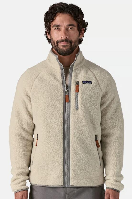 Veste Polaire Homme Patagonia "Men's Retro Pile Fleece Jacket" S Beige 1/6
