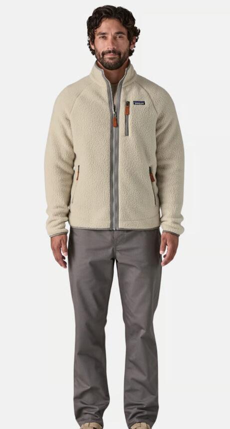 Veste Polaire Homme Patagonia "Men's Retro Pile Fleece Jacket" S Beige 3/6