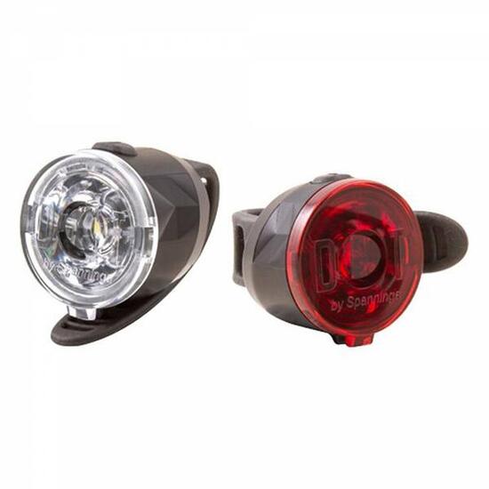 Luci anteriori e posteriori Spanninga 2+1xCR2032