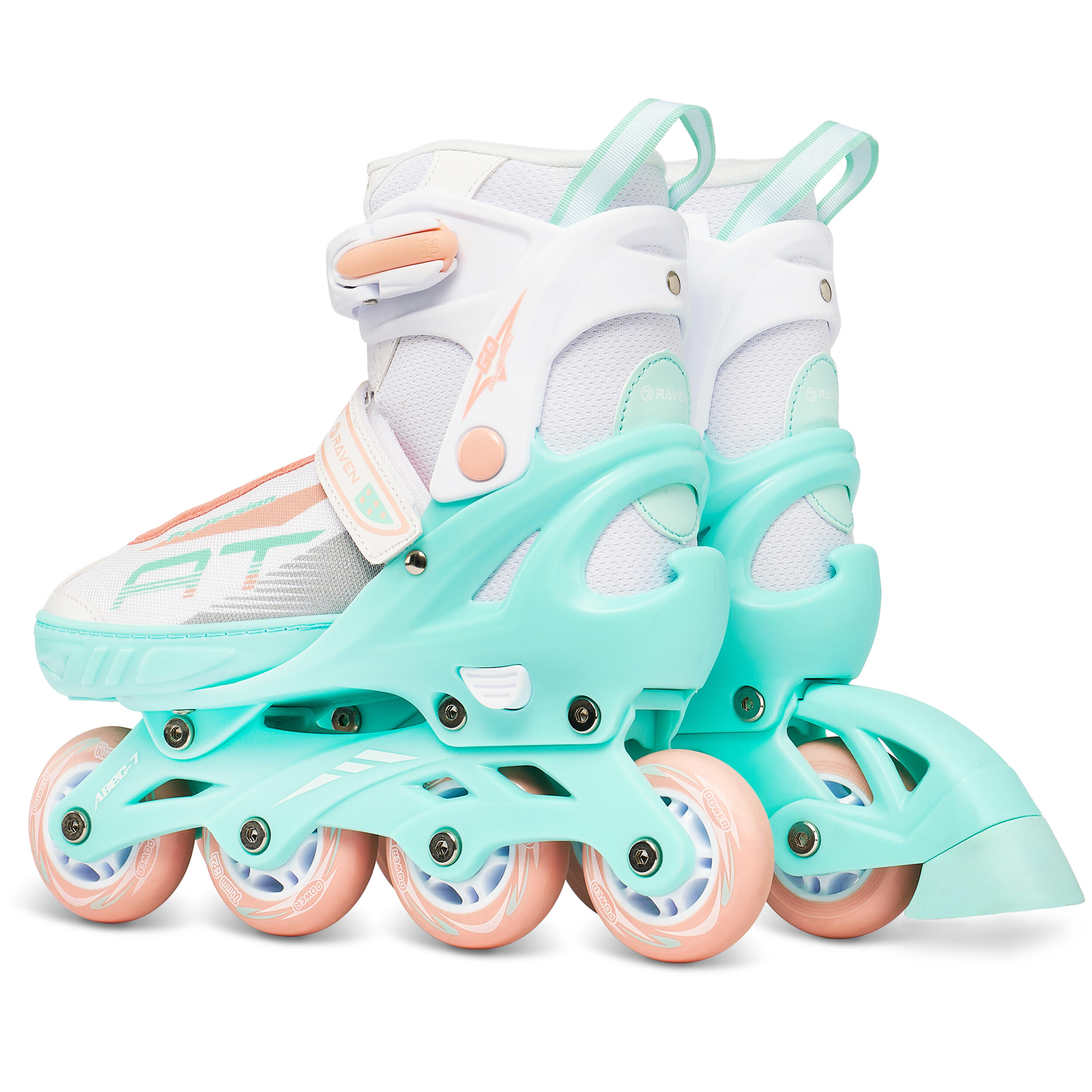 Roller réglables Profession Blanc/Mint/Orange 3/7