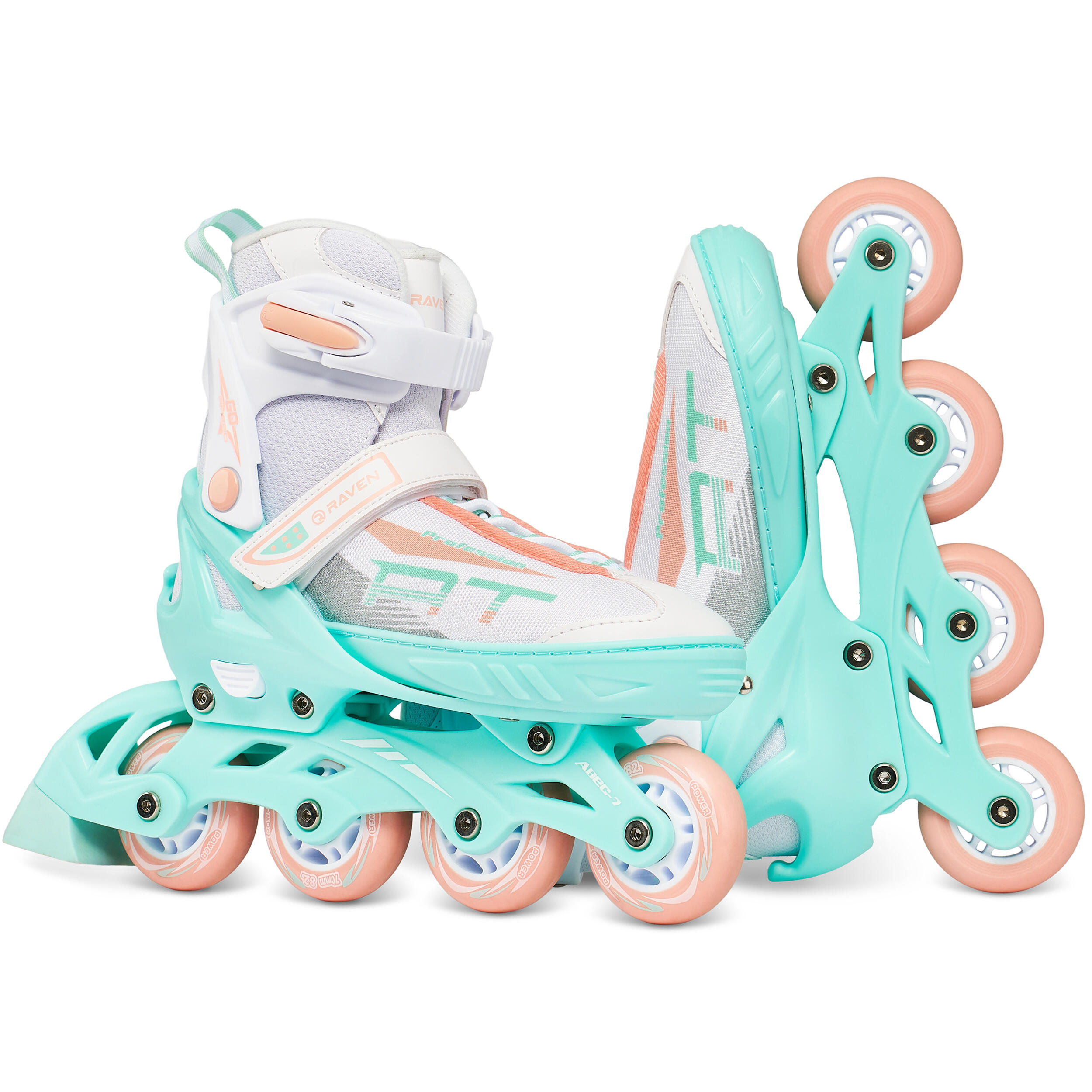 Roller réglables Profession Blanc/Mint/Orange 2/7