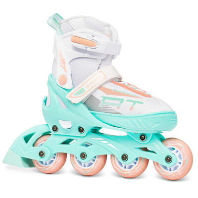 Inline skates verstelbare profession wit/goud