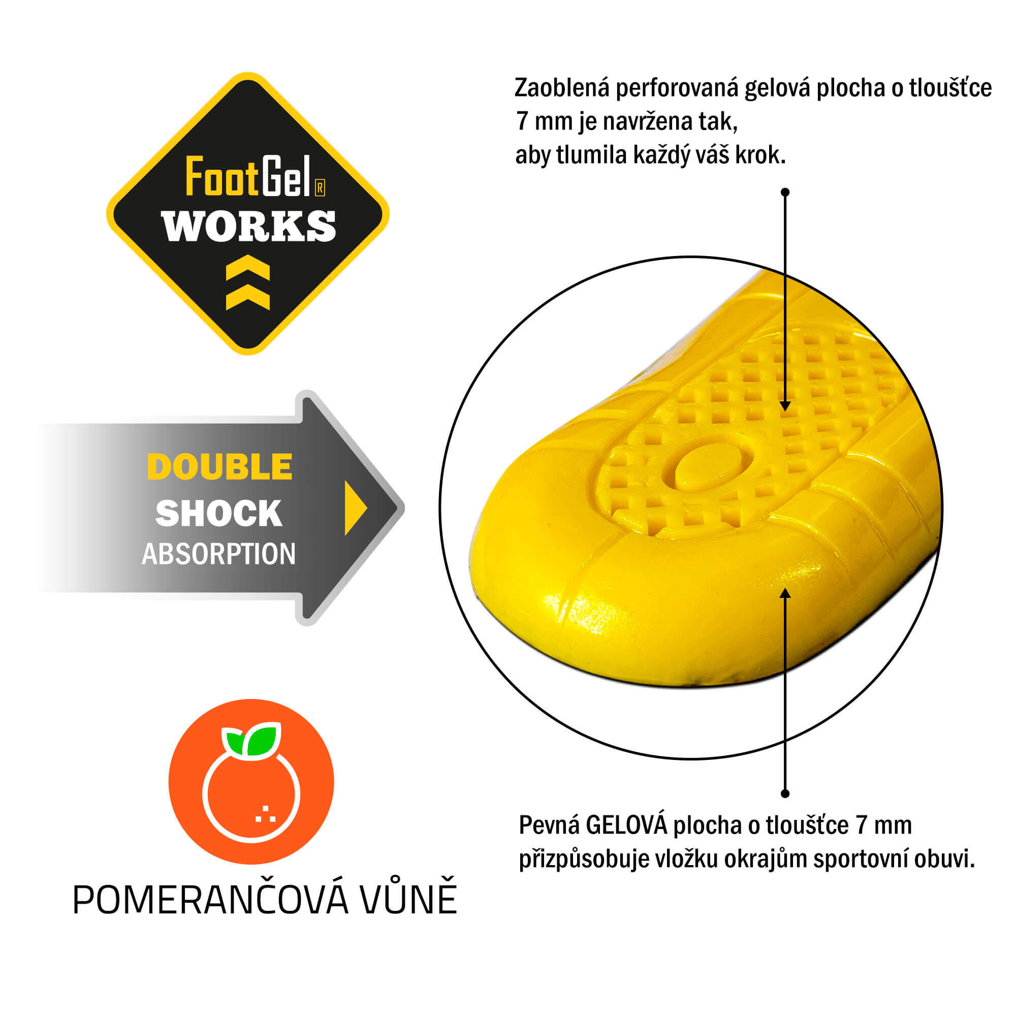Vložky do bot FOOTGEL WORKS 5/5